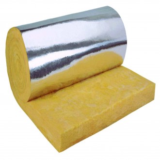 Glass wool with aluminum